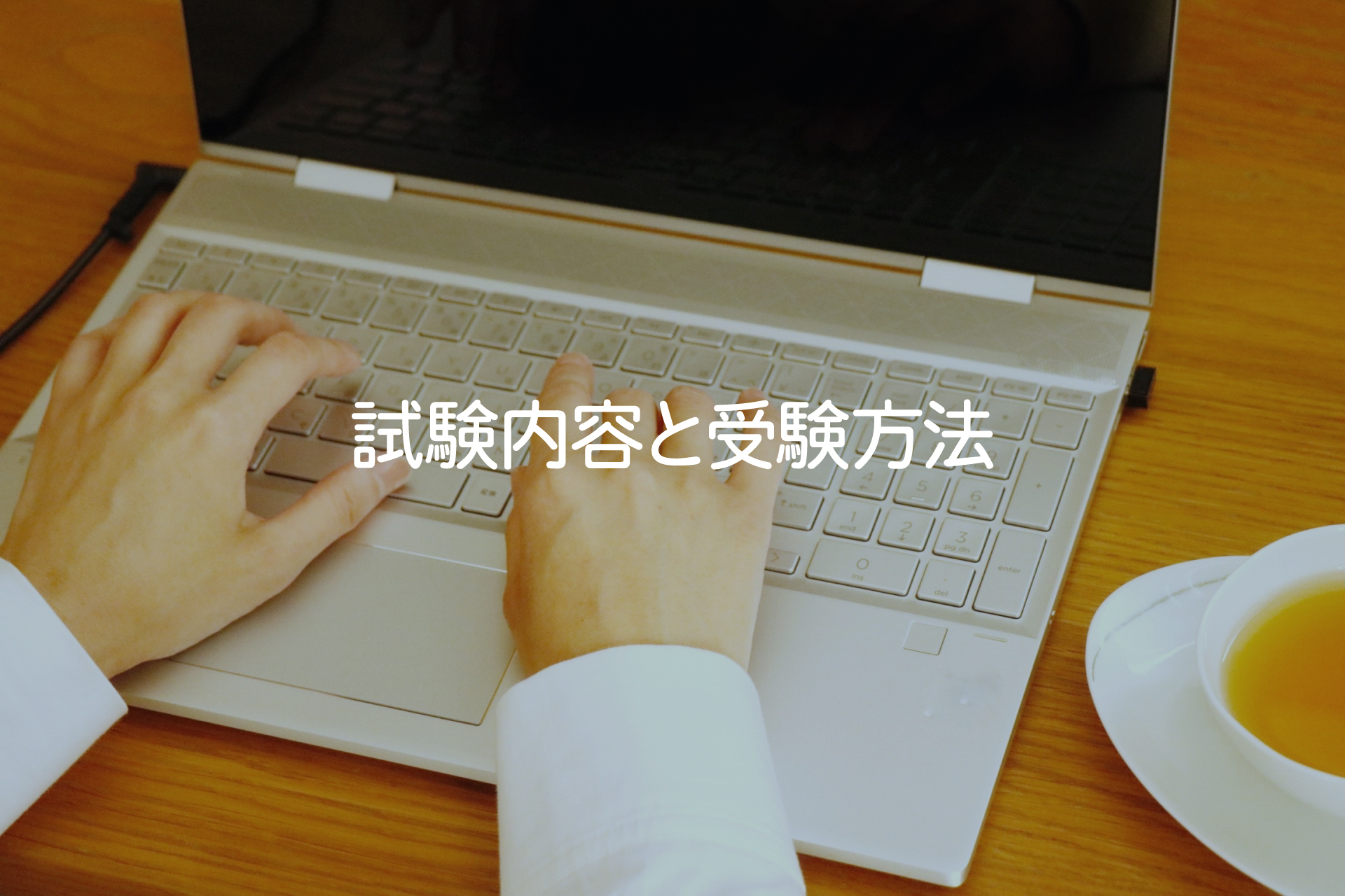 試験内容についての画像